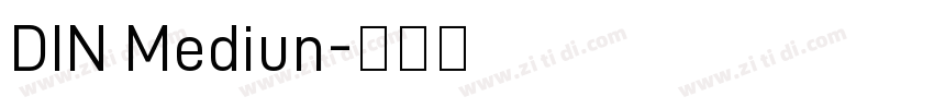 DIN Mediun字体转换